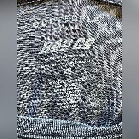 Recycled Karma Bad Company Tee Shirt - Size XS - Picture 5 of 6